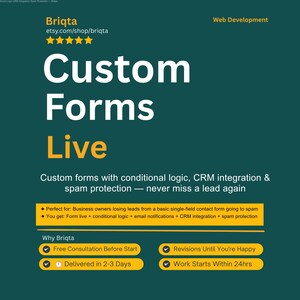 Gravity Forms Setup, CF7 Custom Forms, Conditional Logic, Email Notifications, CRM Integration, WordPress Form Builder