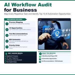 AI Workflow Audit for Business, Map Repetitive Tasks, Identify 10 AI Automation Opportunities, Process Optimization Report