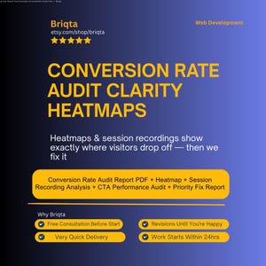 Conversion Rate Audit, Heatmap Analysis, User Behavior Report (PDF)