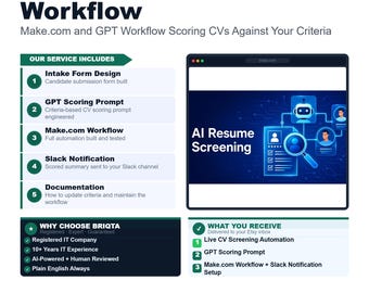 AI Resume Screener, Make.com GPT Workflow, CV Scoring Automation, Talent Assessment Tool, Recruitment System Integration