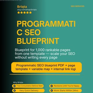 Programmatic SEO Blueprint, 1000 Pages Architecture, Auto-Generated Content System, SEO Template Strategy, Mass Page Creation