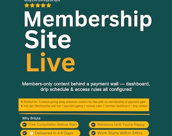 WooCommerce Membership Site Setup, Members-Only Content, Payment Gating, Dashboard, Content Drip, Subscription Site