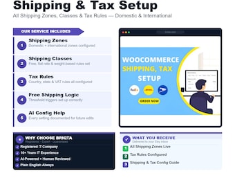 WooCommerce Shipping Tax Setup, All Zones Classes Rules, Domestic International, WooCommerce Store Configuration