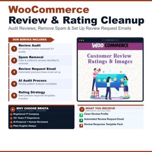 WooCommerce Review Cleanup, Spam Removal, Rating Audit, Review Request Email Setup for WordPress Store