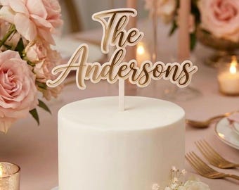 Decoración de boda personalizada para Sr. y Sra. / Apellido / Novia y novio / Establecida