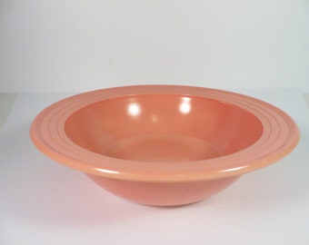 Vintage Hazel Atlas Pink Moderntone Platonite Serving Bowl