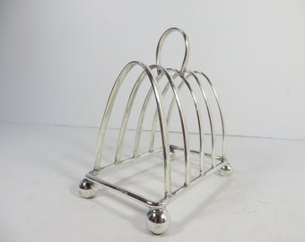 Vintage Silver Plate Toast Rack - English Toast Rack - Silver Plate Letter Holder