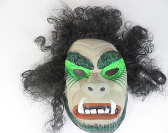 Vintage Shock Monster Zombie Halloween Mask Collegeville Ben