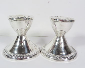 Vintage Duchin Sterling Silver Candlestick Holders