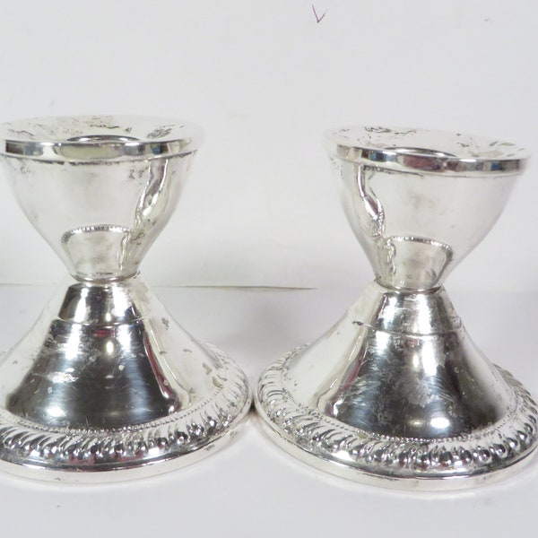 Vintage Duchin Sterling Silver Candlestick Holders