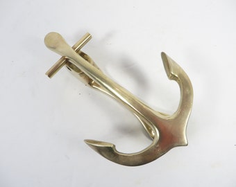 Vintage Brass Anchor DOOR KNOCKER - Brass  Nautical Anchor Door Knocker