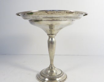 Vintage Sterling Silver Pedestal Compote - Kenilworth Weighted Sterling Silver Pedestal Bowl