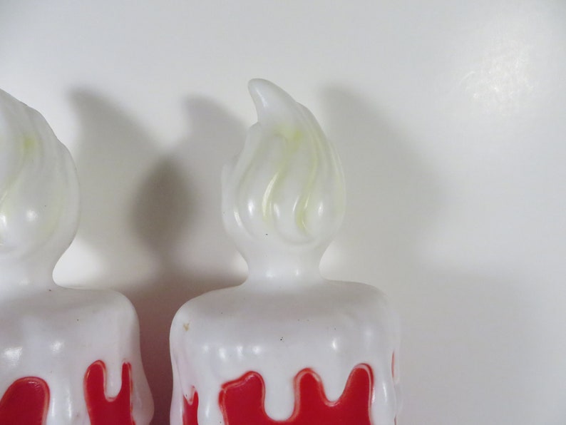 Vintage Christmas Candle Blow Molds Empire Plastic Path Etsy