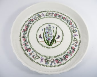 Vintage Portmeirion Botanic Gardens Hyacinthe Quiche Pie Plate - Made in England Fire & Ice Portmeirion Pottery Quiche Baking Dish