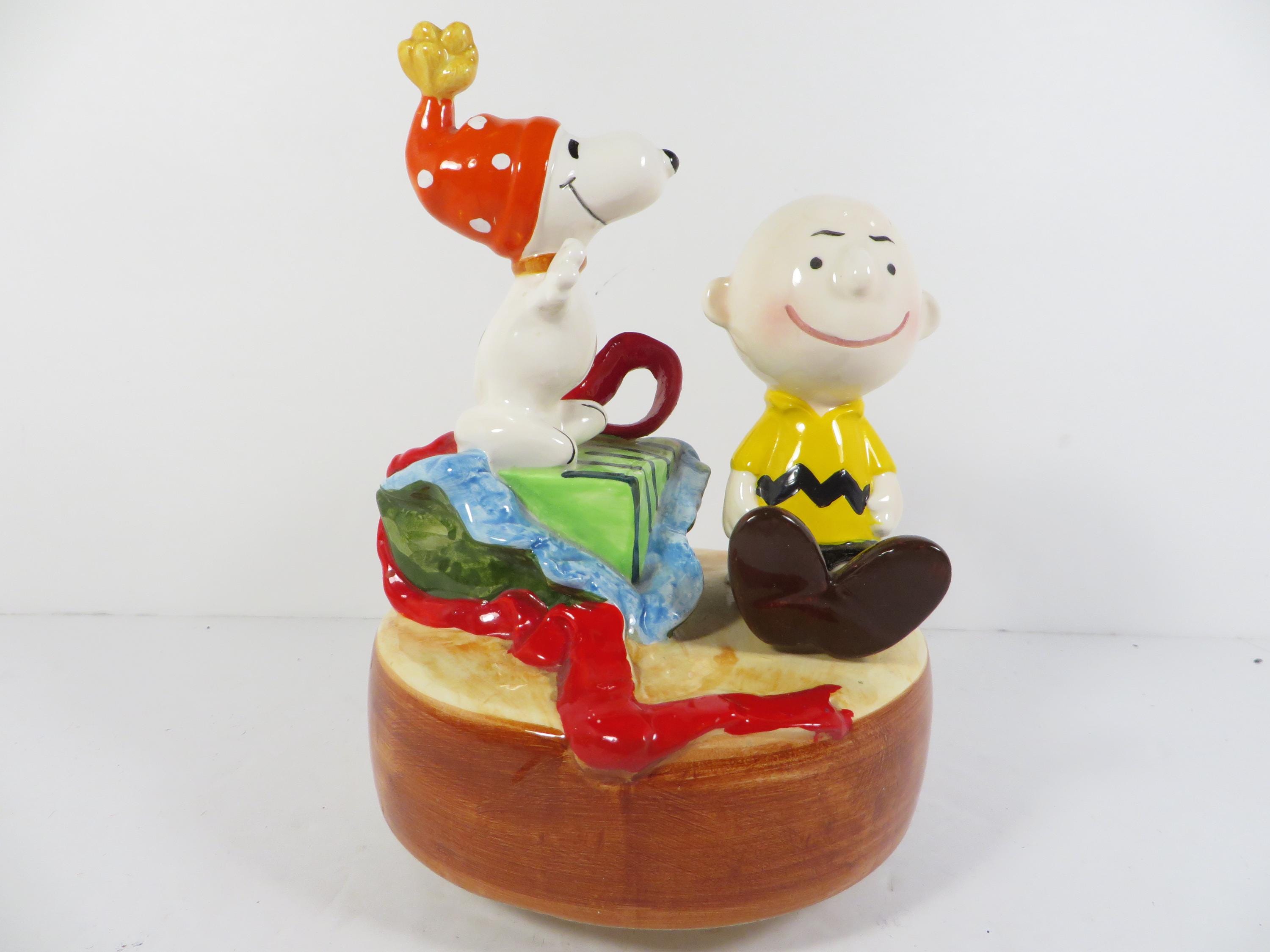 レア Schmid製 チャーリーブラウン オルゴール マグカップ ビンテージ