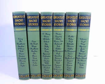 Vintage 1953 Greatest Short Stories Books - Vol 1-6 Greatest Short Stories