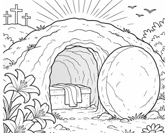 Easter Coloring Pages for Kids, Easter Printable, Digital Download