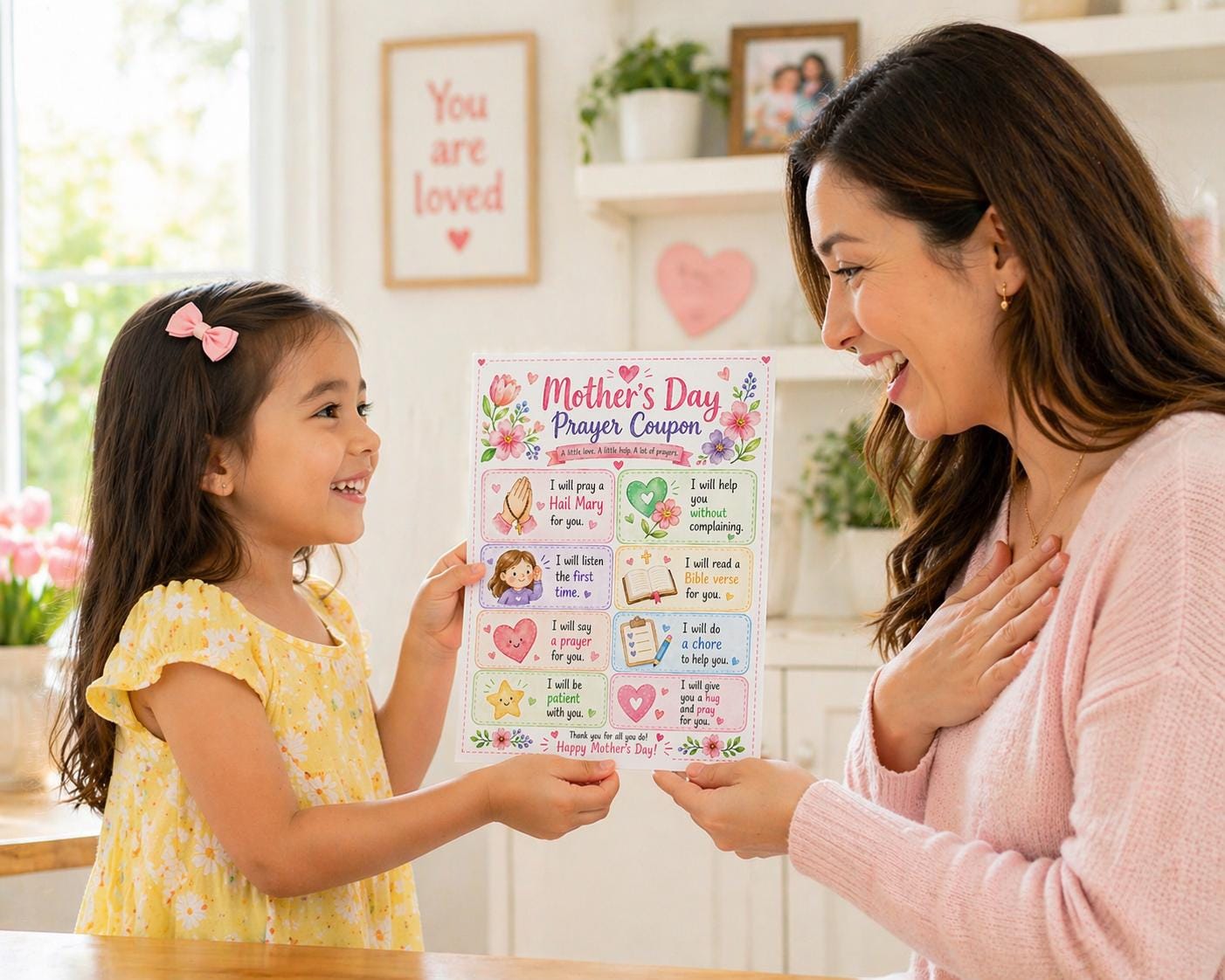 Jaze Printable Mother’s Day Prayer Coupon Printable, Christian Mother’s Day Card ...