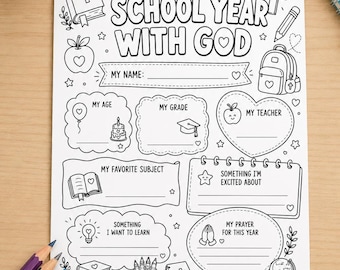 Atividades cristãs para a volta às aulas, atividades para colorir, atividades para o primeiro dia de aula, escola dominical.