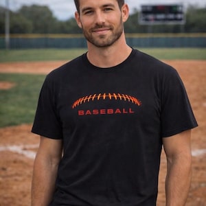 Baseball player | Glowing threads T-shirt