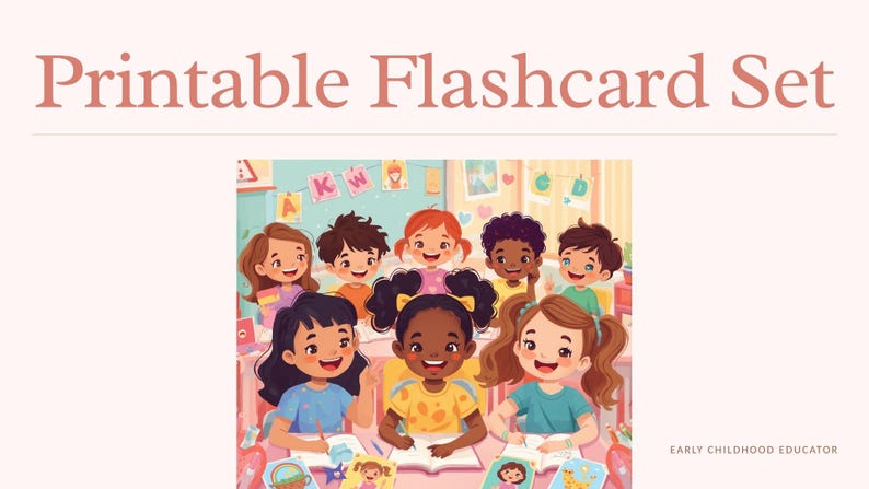 Smart Kids Learning Flashcards Printable Flashcards for Preschool - Etsy