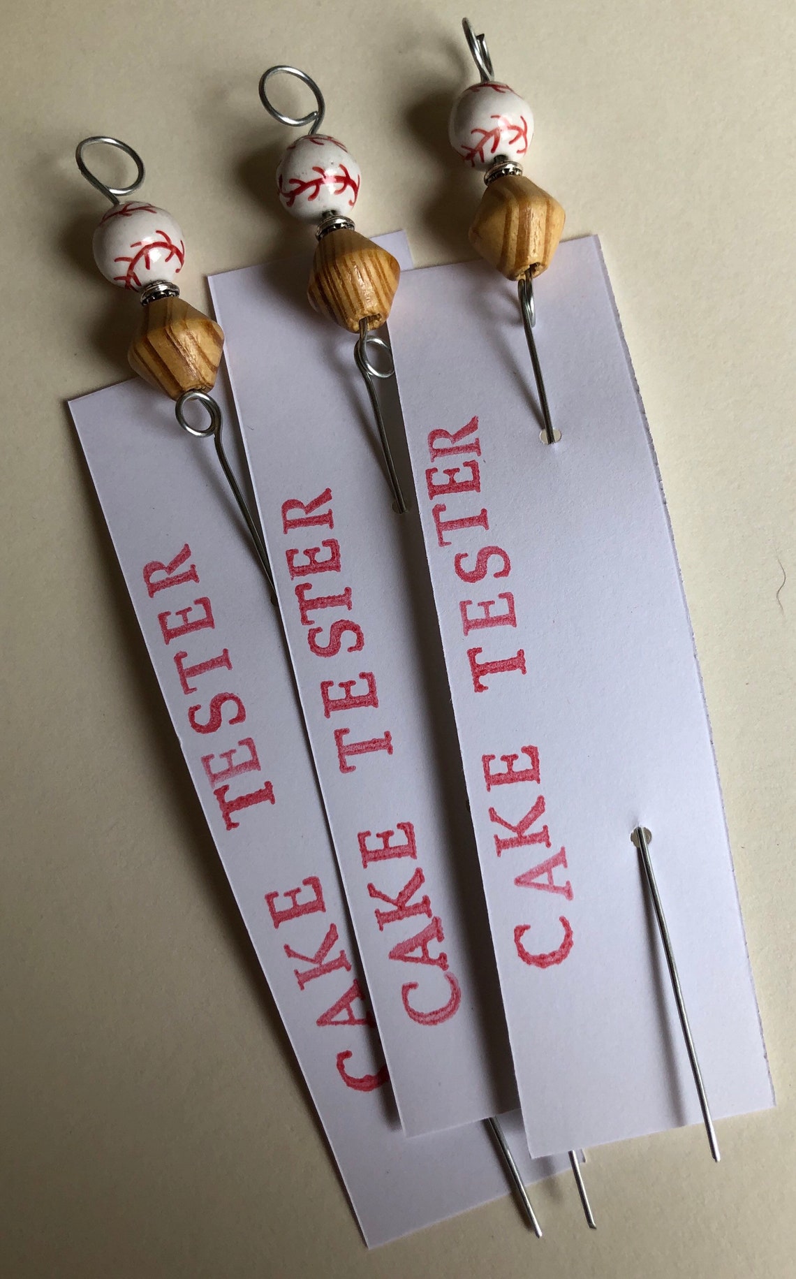 Baseball and Wooden Bat Cake Tester / Baking Utensils Etsy