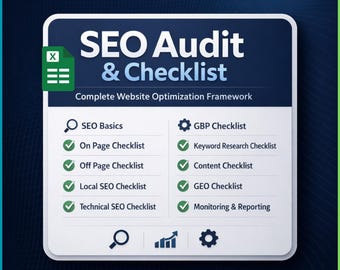 SEO Checklist 2026 | SEO Audit Template, Website Checklist, Complete Seo, Local SEO, Technical, On-Page, Off-Page seo (Google Sheet link)