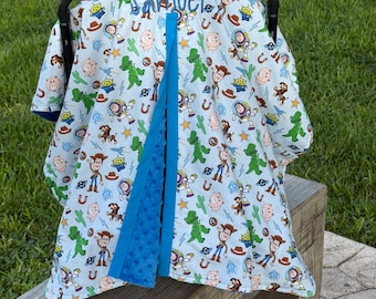 Toy Story Travel System Canopy, Personalized Baby Stroller & Car Seat Cover, Doona cover, Evenflo cover,