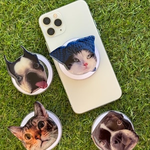 Custom Photo Magsafe Phone Grip, Personalized Pet Pop Socket
