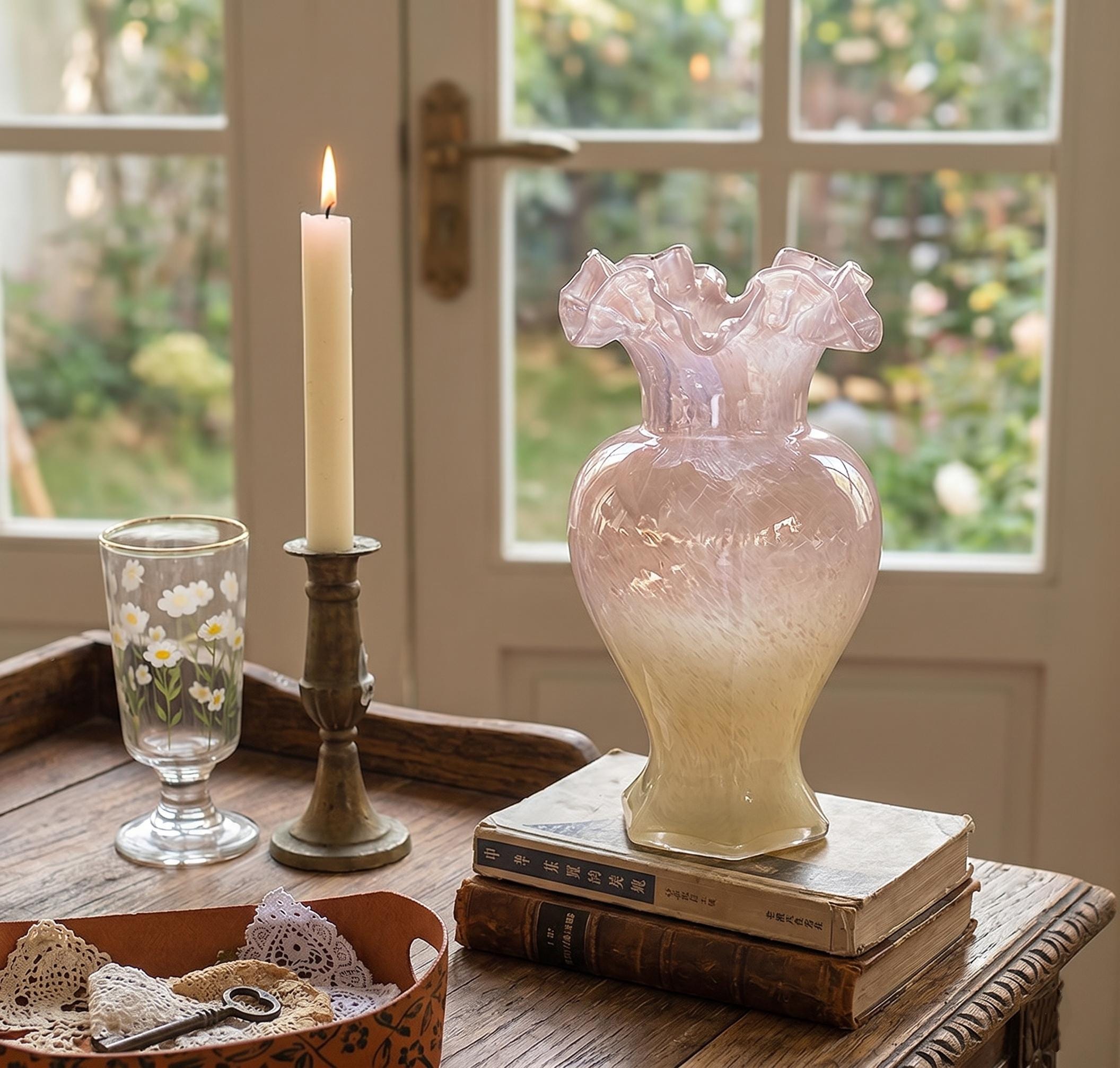 Pink Murano Vase - Etsy