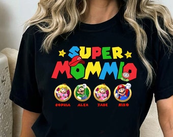 Personalization Super Mommio Shirt, Super Daddio Kiddo Matching Shirt, Super Daddio Shirt, Super Kiddo Shirt, Mother's Day Custom Mom Shirt