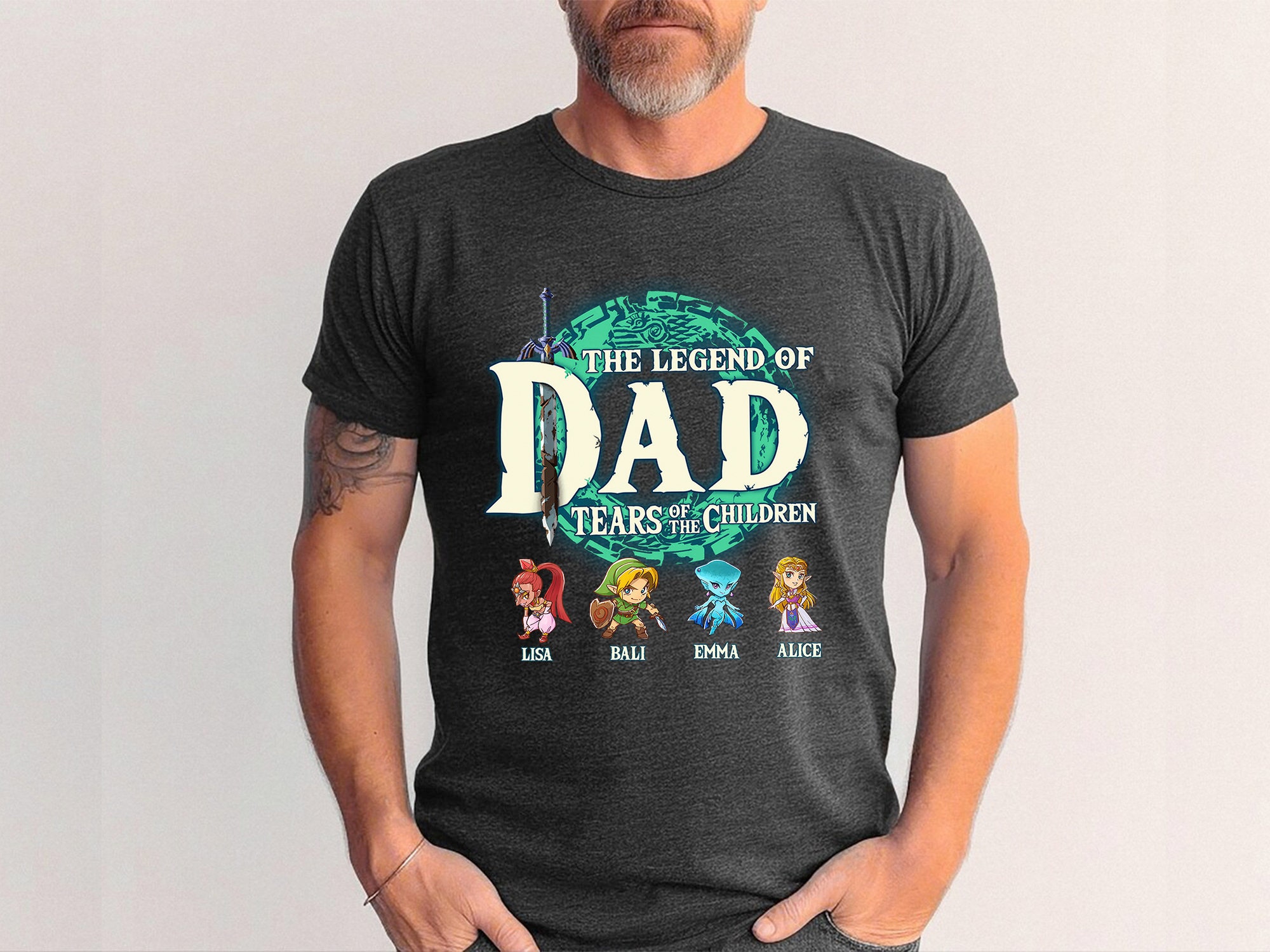 Dad The Legend Of Dad T-Shirt, Zelda Dad Shirt, Zelda T-Shirt, Zelda Link Shirt
