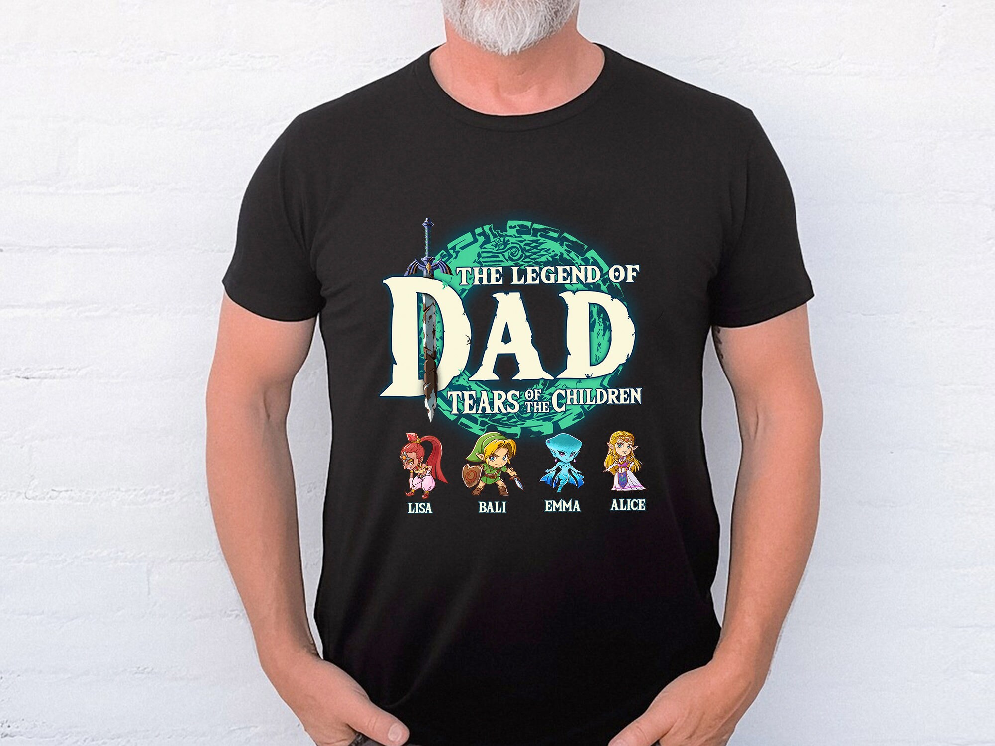 Dad The Legend Of Dad T-Shirt, Zelda Dad Shirt, Zelda T-Shirt, Zelda Link Shirt