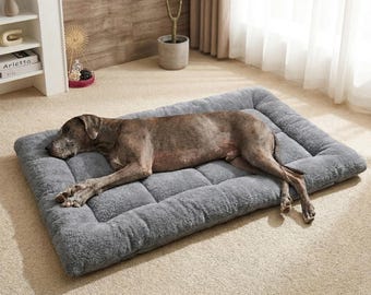 Large Orthopedic Dog Bed Mat | Washable Calming Pet Cushion for Large Dogs
