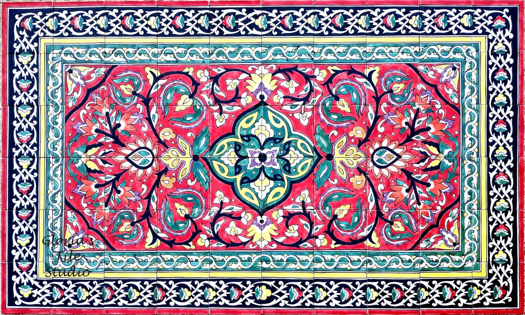 State of the Art Arabesque Imperial Fez Mosaic Rug Design, High End ...
