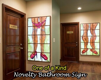 Decorazione per il bagno unica nel suo genere, murale con piastrelle a mosaico, cartello per il bagno