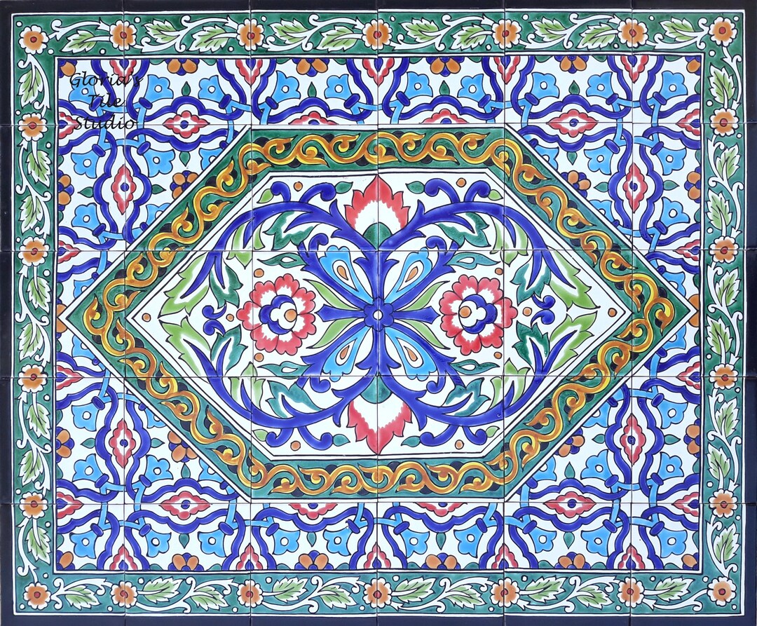 Ceramic Tile Rugs State of the Art Turkish Mosaic Rug Design, High End Ceramic Wall Tiles ...