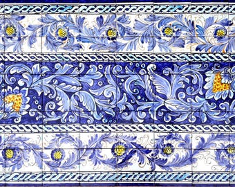 Tappeti in mosaico italiano all'avanguardia, piastrelle da parete in ceramica di alta qualità