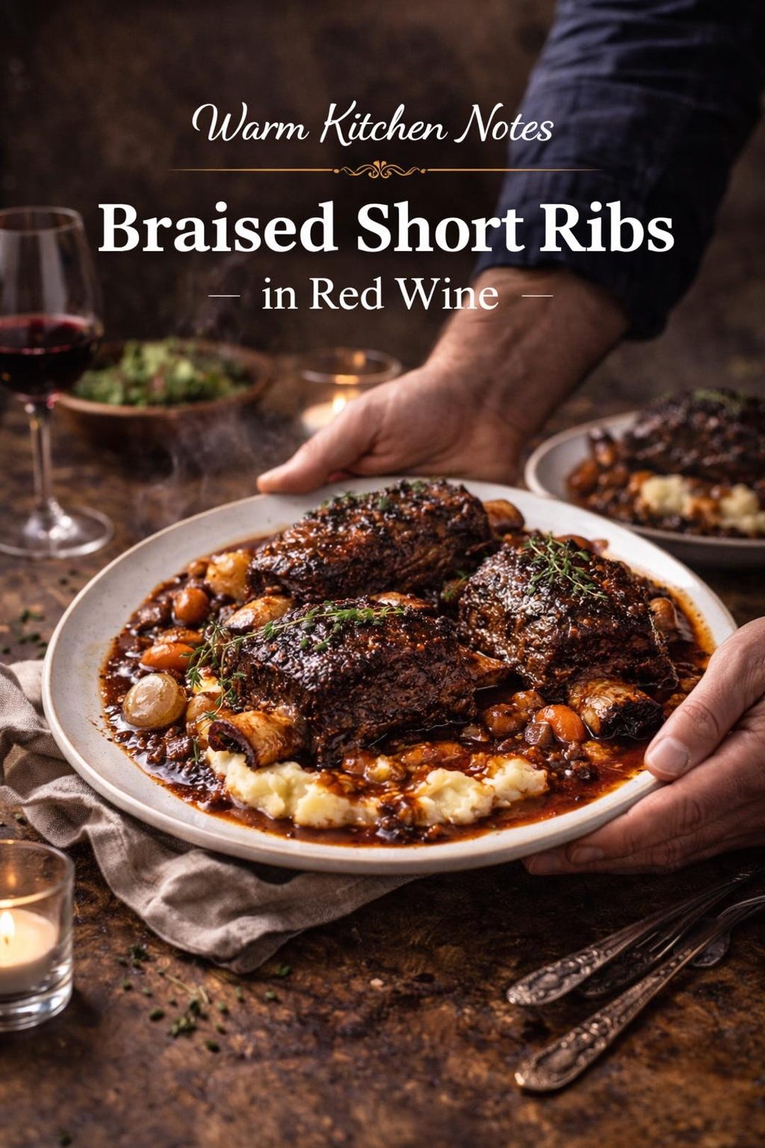 Braised Short Ribs Recipe, Red Wine Beef, Gourmet Dinner, Cozy Kitchen ...