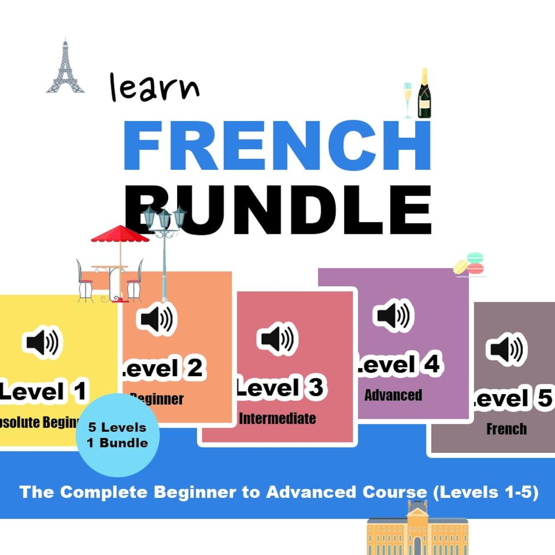 50+ French Language Learning Bundle | PDF Lessons, Audio Practice ...