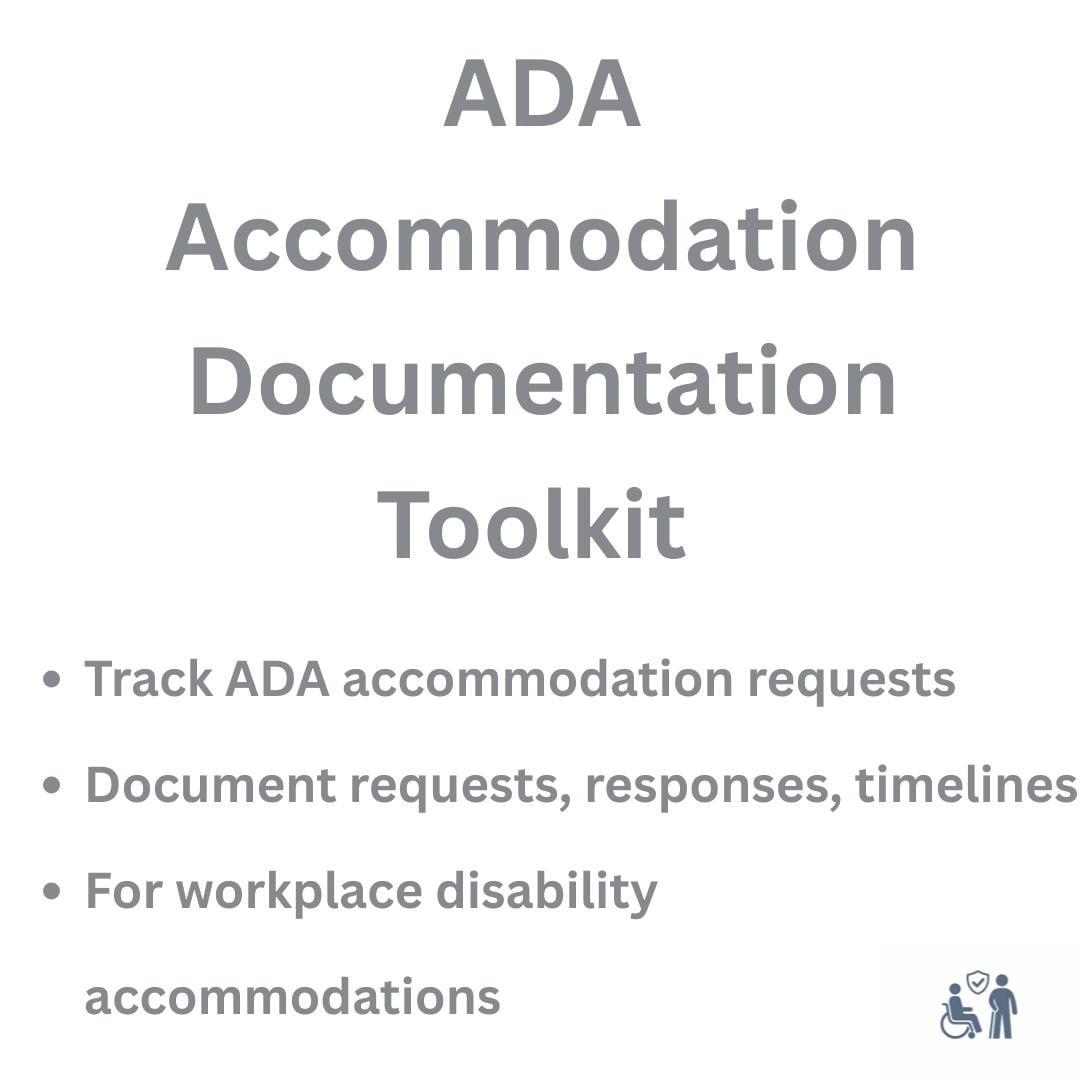 ADA Accommodation Documentation Toolkit | Workplace Disability Request ...