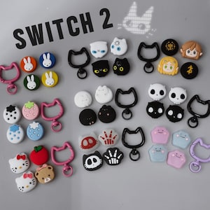 4Pcs  Silicone Joystick Caps for Switch 2 PS5 Xbox Controller, Anti-Slip Thumb Grips, Gift Wrapping & Personalized Message Card,