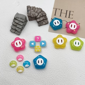 Rainbow Stars Button caps set For Switch2/NS/OLED, Joy-Con controllers ,D-Pad ABXY Thumb covers, Gift wrapping
