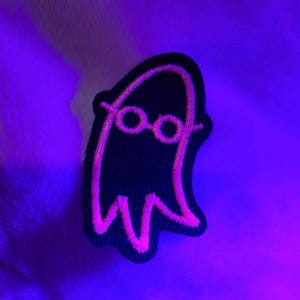 I Saw The TV Glow Embroidered Patch - Multiple Backing Options - 1x2 inches