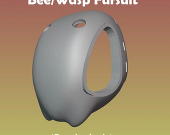 蜂/スズメバチのファースーツ 3D ヘッドベース STL (ファイルのみ)