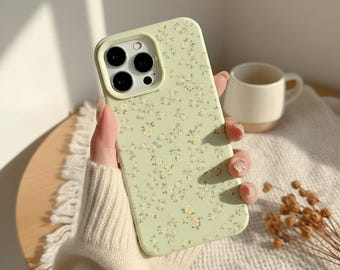 Blumen Silikon iPhone Handyhülle – Stoßfeste Handyhülle
