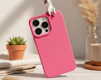 3D Cartoon Katze Handyhülle aus weichem Leder für iPhone X–17