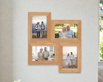 Artisan Multi Opening Wooden Collage Frame Picture Display Wall Mounted Interior Home Styling