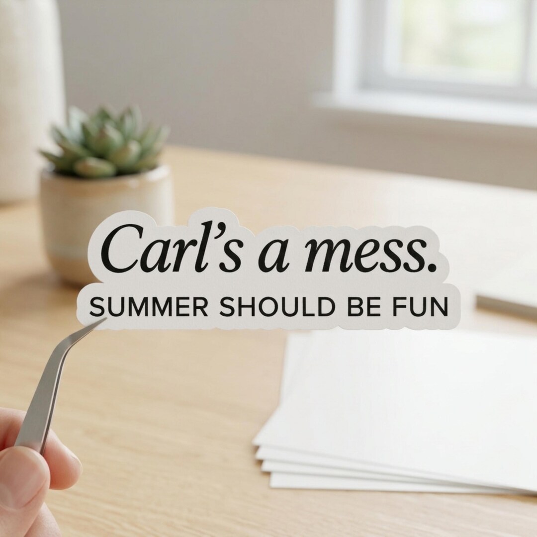 Mess Sticker Carl’s a Mess Sticker, Funny Quote Decal, Reality TV Drama Inspired ...