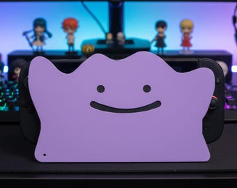 Ditto Switch 2 Dock Cover - 3D Printed Faceplate with LED Hole - Pokopia Style